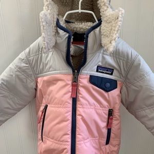 Patagonia Sherpa Pink/Gray Coat